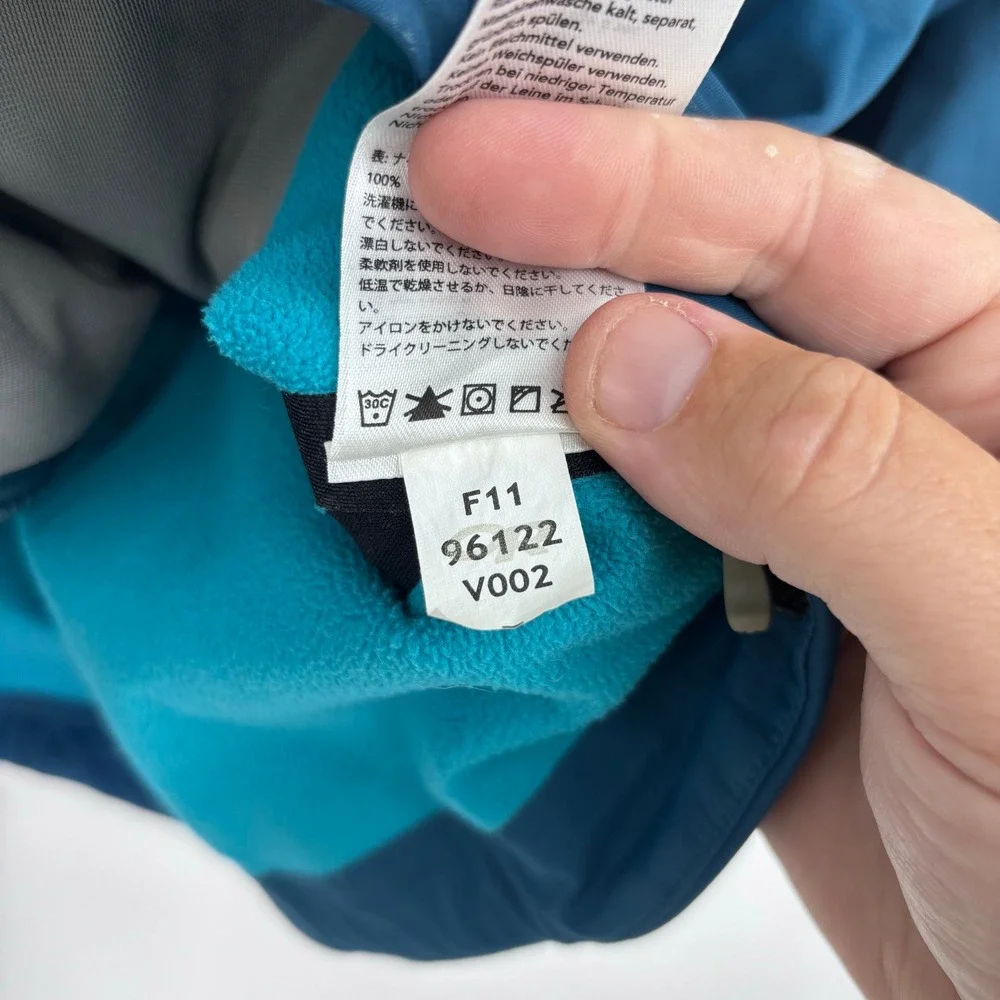 Outdoor Research Solitude Softshell Jacket Womens Medium Blue Fleece Lined *FLAW